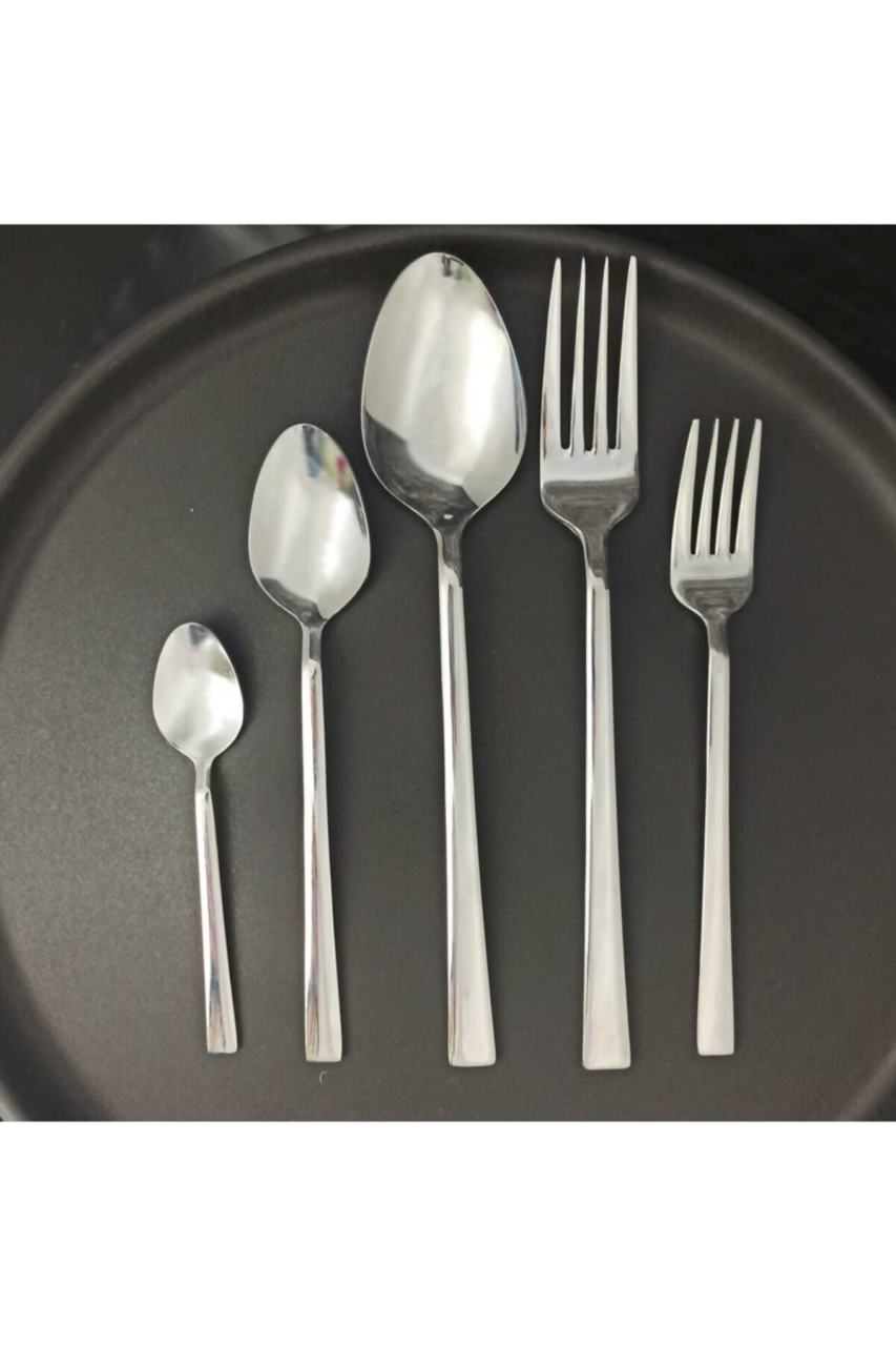 AKİRA HOME Sade 30 Parça Çatal Kaşık Takımı - Görsel 2