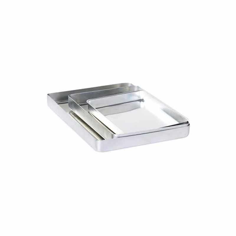 Almetal Köşeli İnce Tek Kullanımlık Baklava Tepsisi, 25x35x3.5 cm - Görsel 2