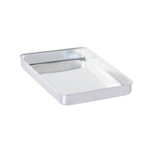 Almetal Köşeli Kalın Alüminyum Baklava Tepsisi, 20x30x3 cm