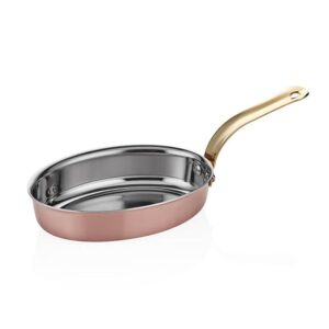 Altınbaşak Mini Oval Tava 11x17 cm Bakır