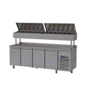 Astema Pizza ve Salata Hazırlık 4 Kapılı Buzdolabı 670 L 430 K