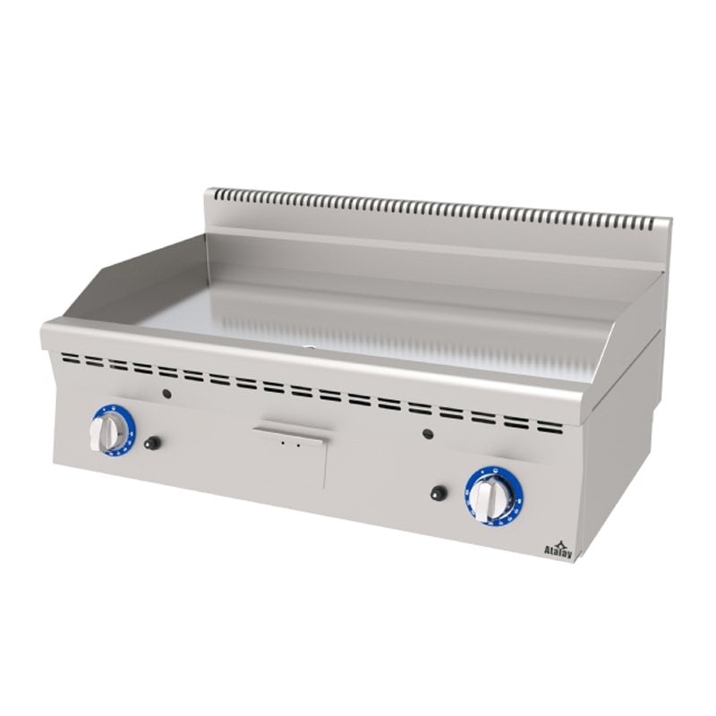 Atalay 600 Seri Düz Krom Pleyt Izgara Set Üstü Gazlı 100x60 Cm