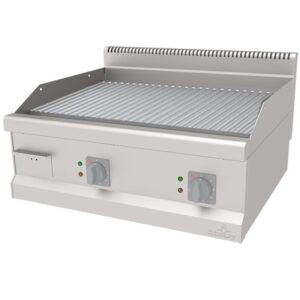 Atalay 700 Seri Nervürlü Krom Pleyt Izgara Set Üstü Elektrikli 80x70 Cm