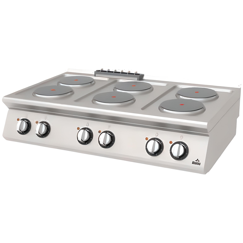 Atalay 730 Seri 6 Yuvarlak Pleytli Ocak Set Üstü Elektrikli 120x73 Cm