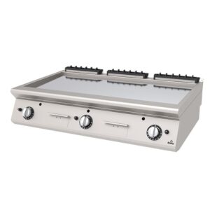 Atalay 730 Seri Düz Krom Pleyt Izgara Set Üstü Gazlı 120x73 Cm