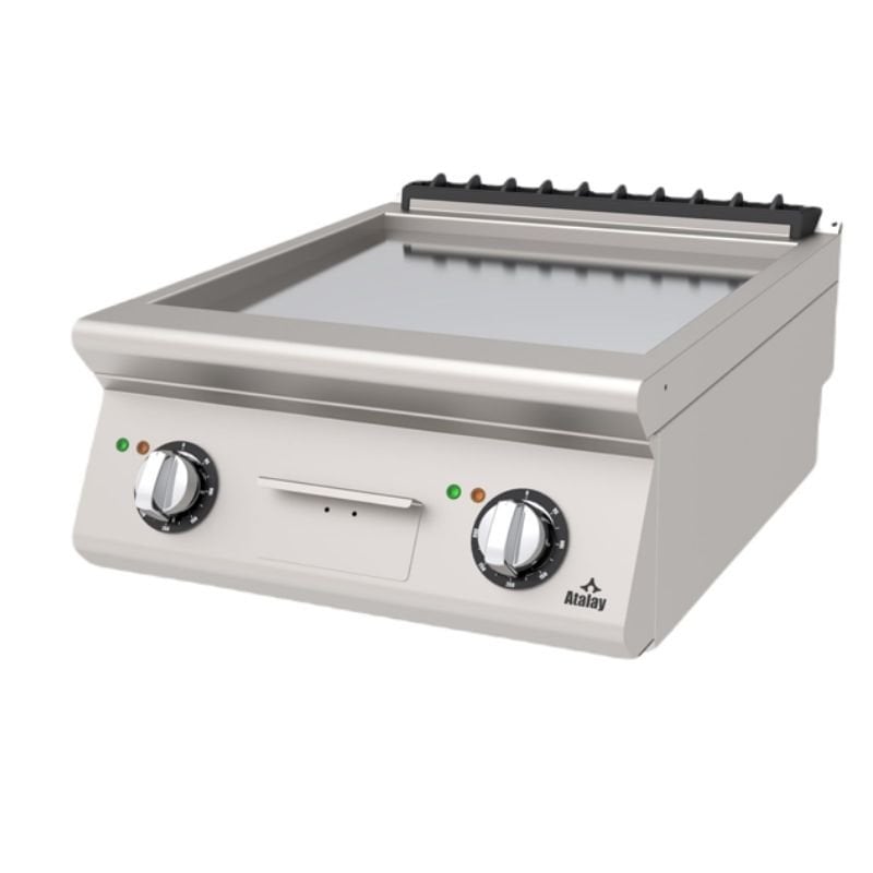 Atalay 730 Seri Düz Krom Pleyt Izgara Set Üstü Elektrikli 60x73 Cm