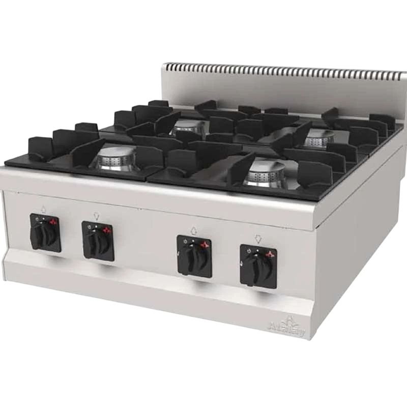 Atalay 900 Seri 4 Gözlü Ocak Set Üstü Gazlı 80x90 Cm