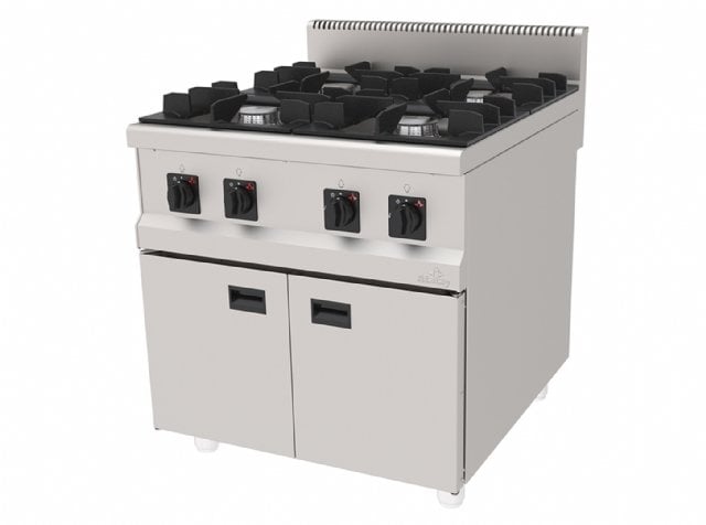 Atalay 900 Seri 4 Gözlü Ocak Dolaplı Gazlı 80x90 Cm