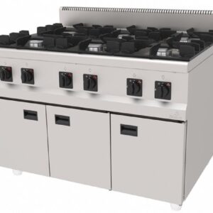 Atalay 900 Seri 6 Gözlü Ocak Dolaplı Gazlı 120x90 Cm