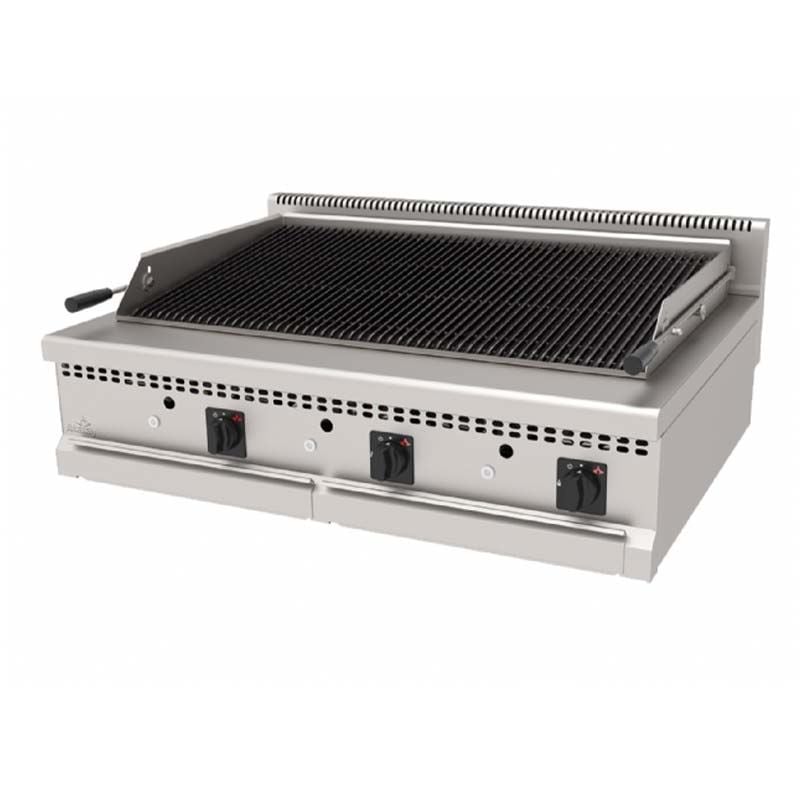 Atalay 900 Seri Lavataşlı Döküm Izgara Su Çekmeceli Set Üstü Gazlı 120x90 Cm