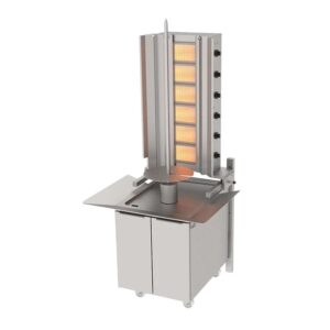 Atalay ADG - 6 D S Döner Ocağı Duvara Monte Sabit Hareketli Alt Arabalı 6 Radyanlı Gazlı