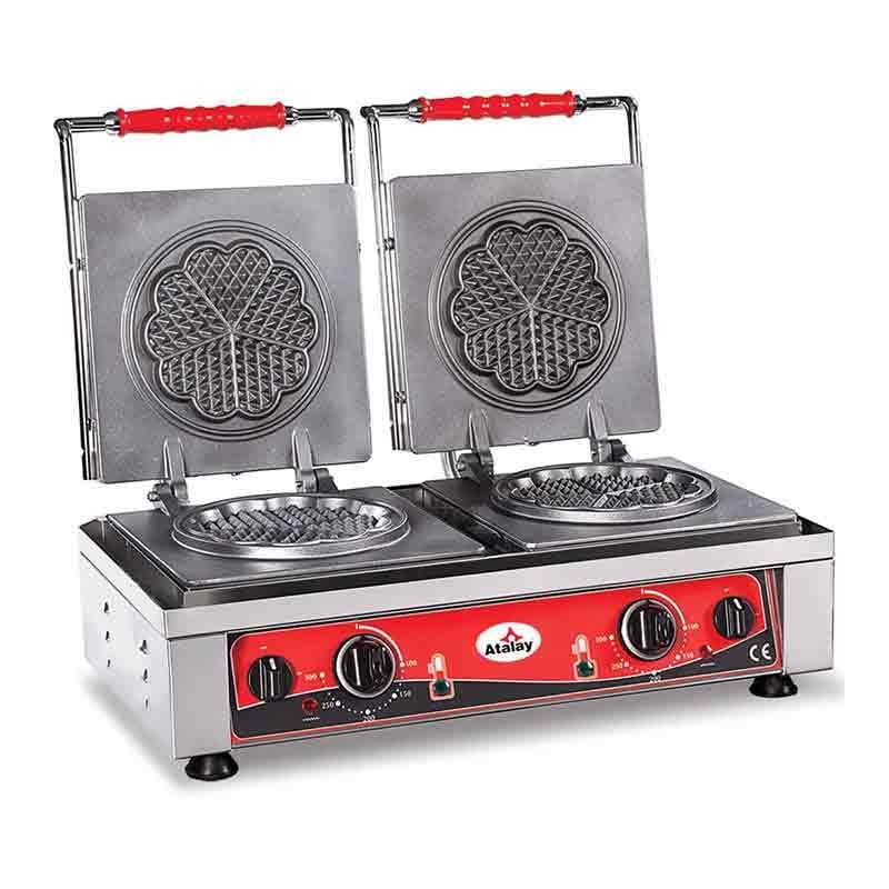 Atalay AWMC-2402 Yonca Model Waffle Makinesi Çiftli Elektrikli