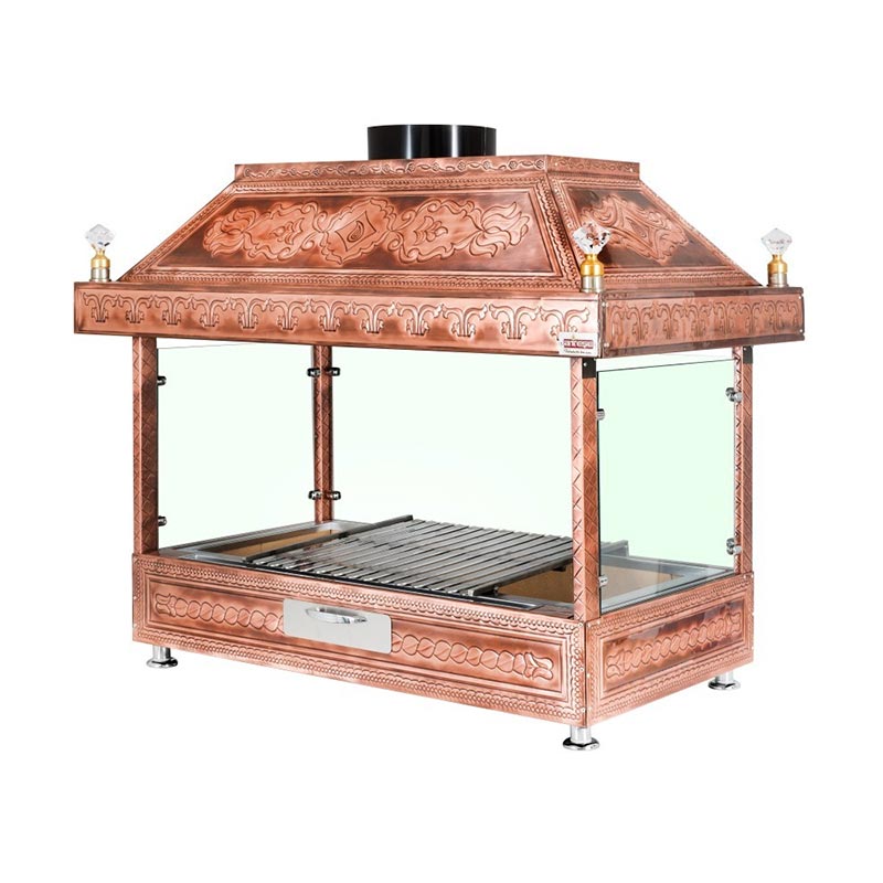 Ateşe Bakır Açık Ocakbaşı Izgara, Davlumbazlı, 120 cm - Görsel 2