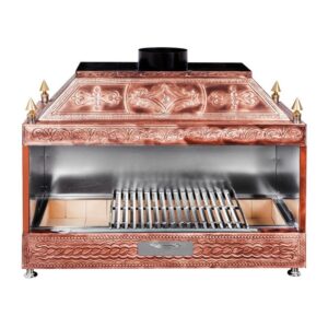 Ateşe Bakır Kapalı Ocakbaşı Izgara, Davlumbazlı, 100 cm