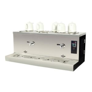 Ateşe Cappadocia Smart Plus Elektrikli Statik 5 Demlikli Çay Kazanı, 30+30 L