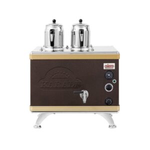 Ateşe Gold Compact Otomatik Gazlı Elektrikli Statik 2 Demlikli Çay Kazanı, 24 Litre