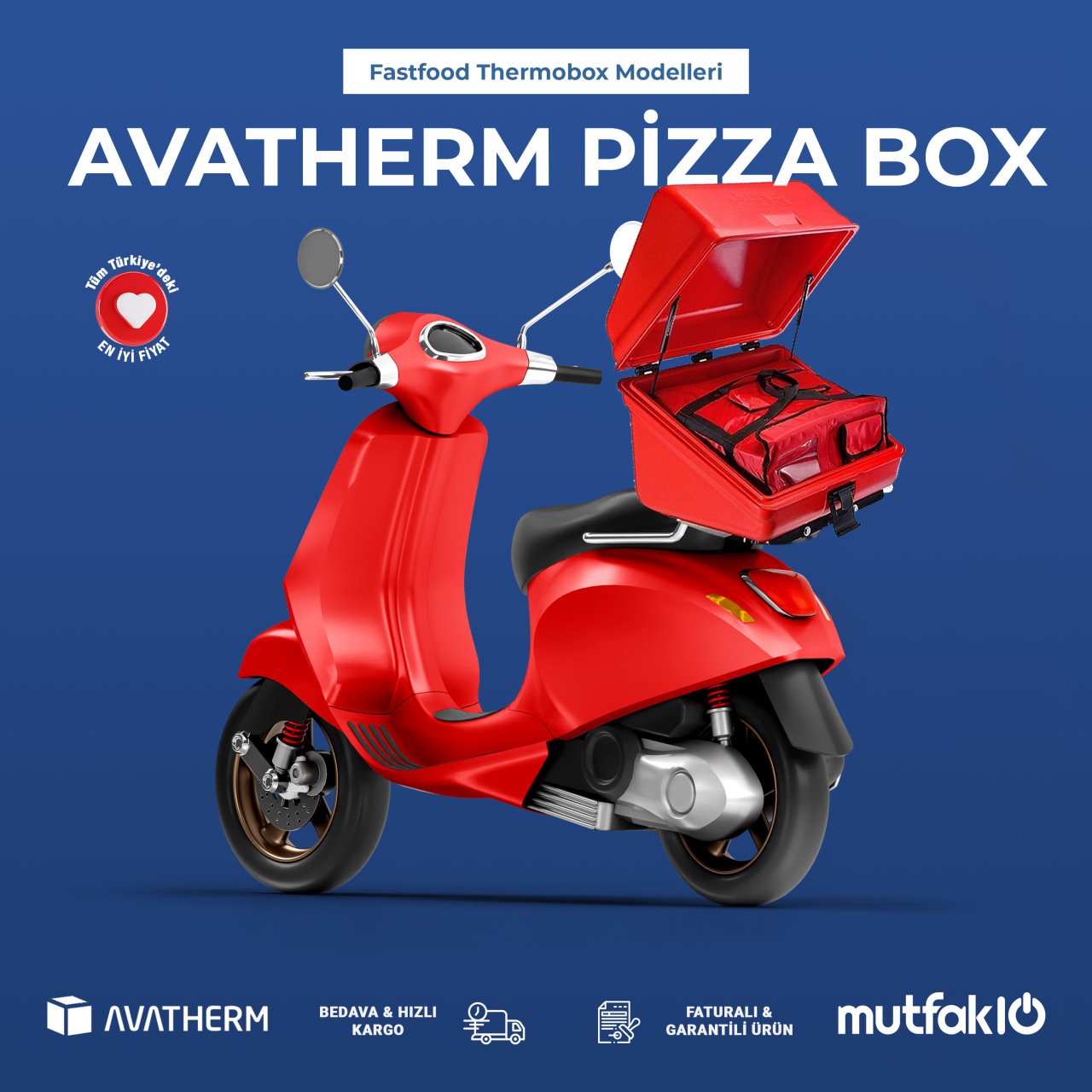 Avatherm Pizzabox Motor Çantası - Görsel 4