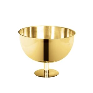 Biradlı BRD-3073 Ayaklı Çelik Punch Kasesi, Ayaklı, 16x18 cm Altın