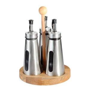 Biradlı GRV-2414 Ahşap Yağlık Standı, 3\'lü, 150 cc