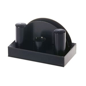 Biradlı GRV-52 Tuzluk Peçetelik Takımı, 4\'lü, Siyah