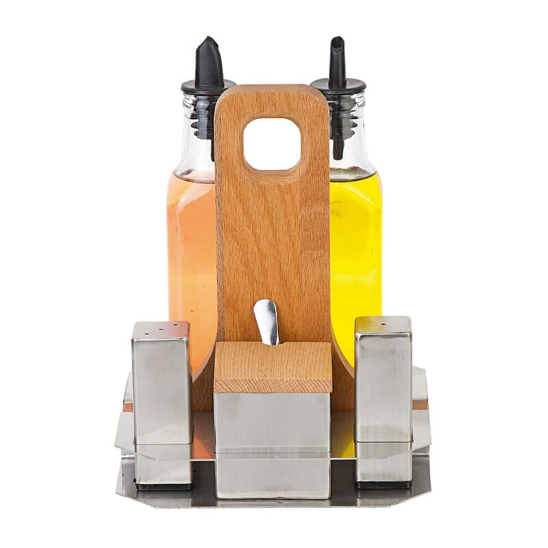 Biradlı GRV-821 Yağlık ve Tuzluk Seti, 5\'li