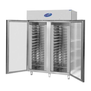 CSA CS.DBLK.1400.T Dik Tip Hamur Dinlendirme Dolabı 40x60 Tepsi Kapasiteli İki Kapılı 1400 L 304 Kalite