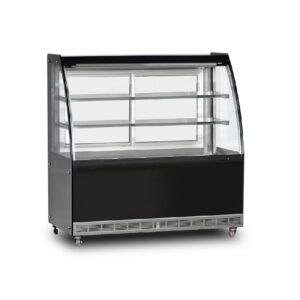 Dampak Isıtmalı Pasta Teşhir Ünitesi Bombe Camlı 590 L 160x70 Cm