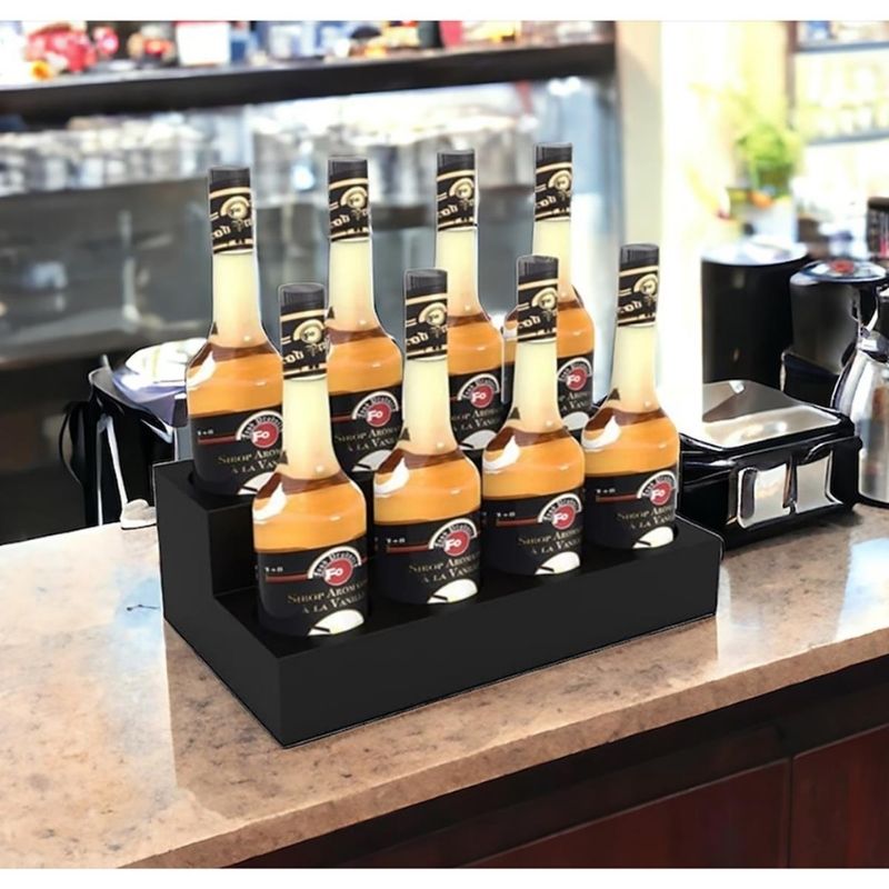 Decorelax 8 Bölmeli 2 Katlı Şurup ve Sos Standı Siyah - Görsel 2