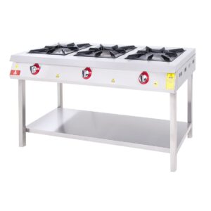 DRN Taban Raflı Ocak 3'lü Gazlı 150X60