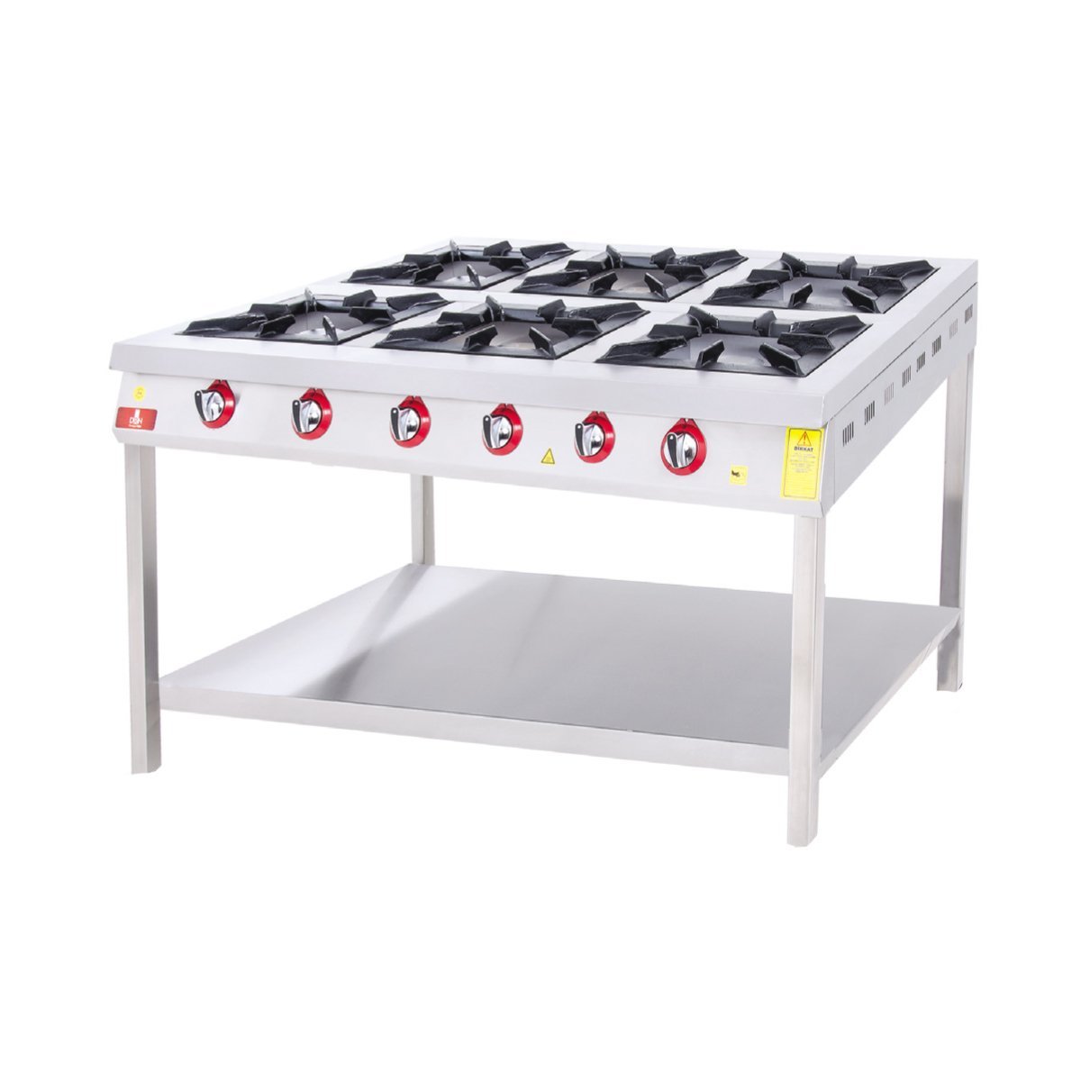DRN Taban Raflı Ocak 6'lı Gazlı 150X100