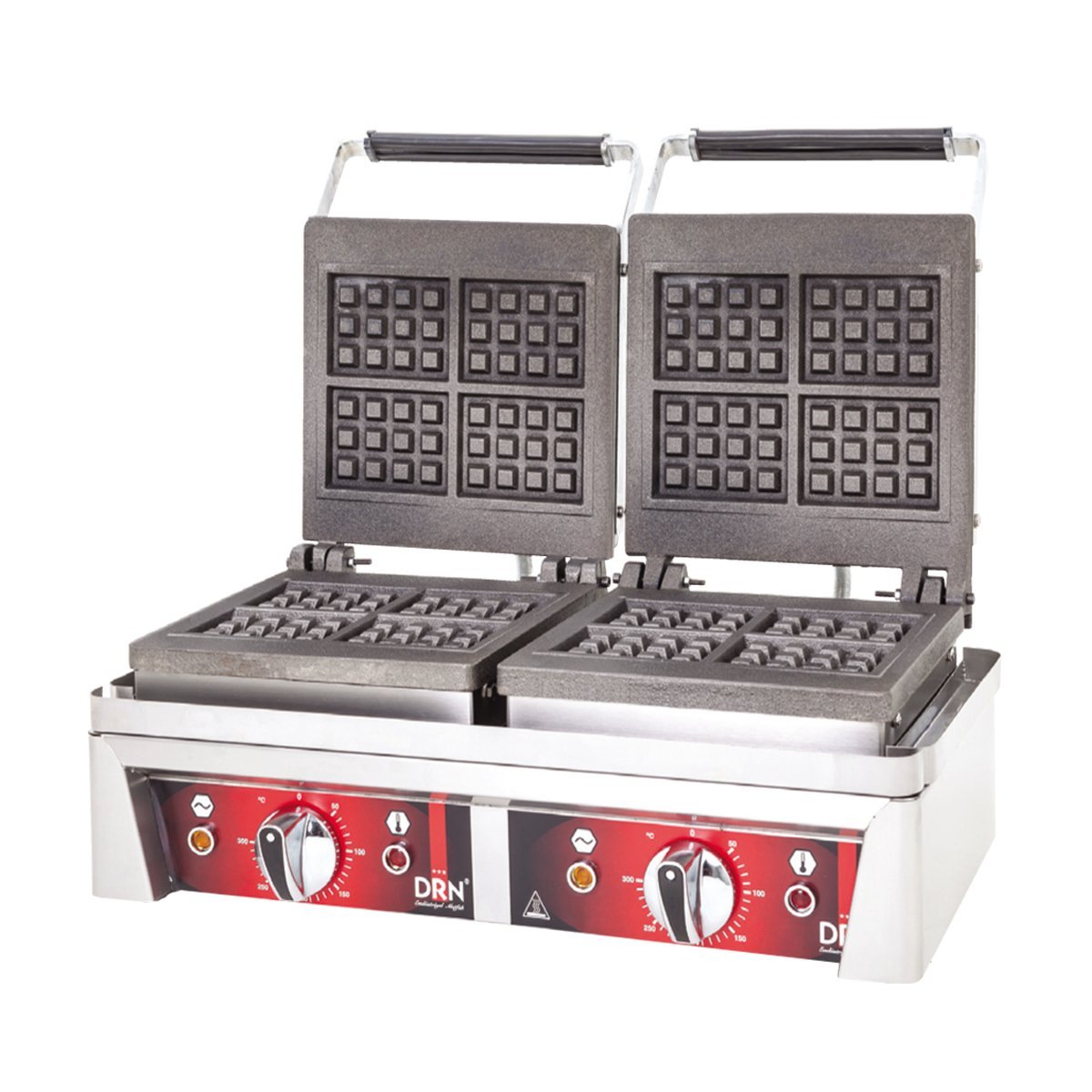 DRN Waffle Makinası Çiftli Kare Elektrikli