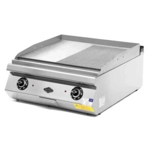 Empero 700 Plus Seri Yarı Oluklu Krom Pleyt Izgara Set Üstü 80x73x cm Elektirikli