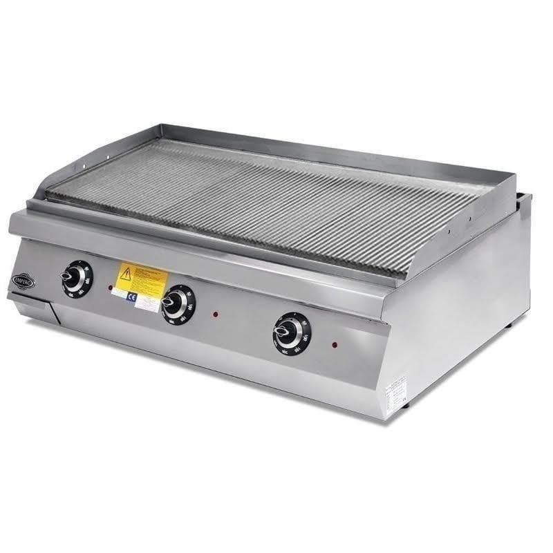 Empero 900 Plus Seri Oluklu Krom Pleyt Izgara Set Üstü Elektrikli 120x90 Cm