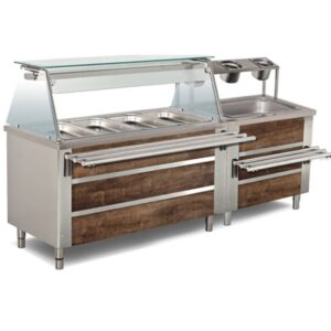 Empero EMP.BEN.31 Servis Ünitesi Üst Raflı Sürgü Standlı 150x79x85 Gn