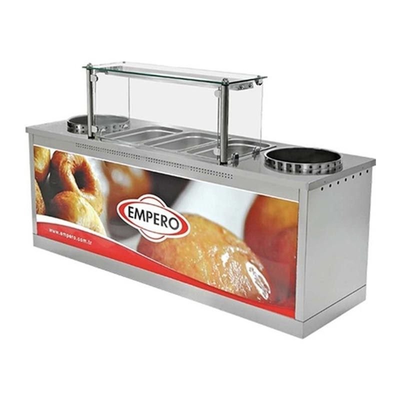 Empero EMP.LK.007 Saray ve İzmir Lokma Makinesi Tezgahı Elektrikli 220x75 Cm