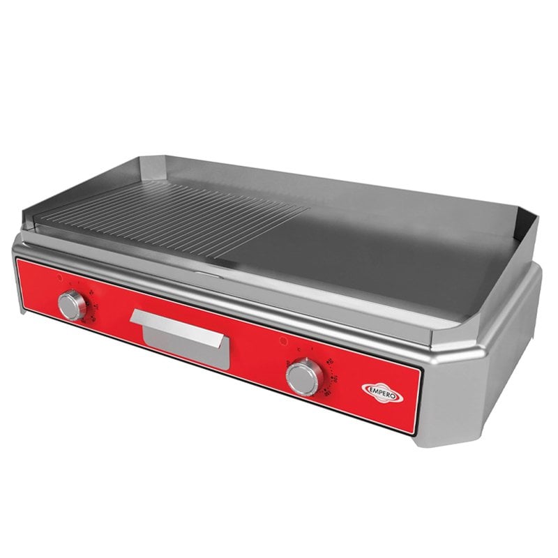 Empero EMP.SIE.022 Mini Yarı Oluklu Pleyt Izgara Set Üstü Elektrikli 79x42 Cm