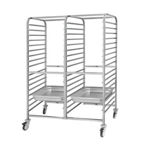 Empero Gn Tepsi Taşıma Arabası İkili 1/1 GN 34 Küvet Kapasiteli