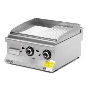 Empero Snack Seri Yarı Oluklu Pleyt Izgara Set Üstü Gazlı 60x63 Cm