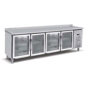 Empero Tezgah Tipi Buzdolabı 4 Cam Kapılı 255x60x85 Cm 550 Lt