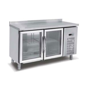 Empero Tezgah Tipi Buzdolabı 2 Cam Kapılı 150x60x85 Cm 250 Lt