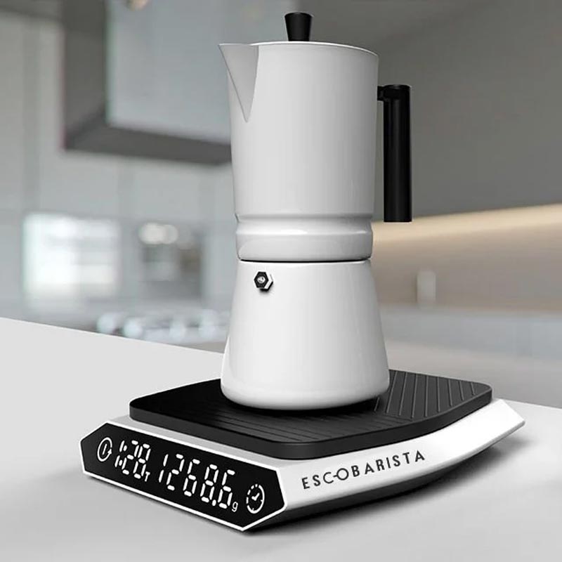 Escobarista Hassas Kahve Tartısı, Beyaz - Görsel 2