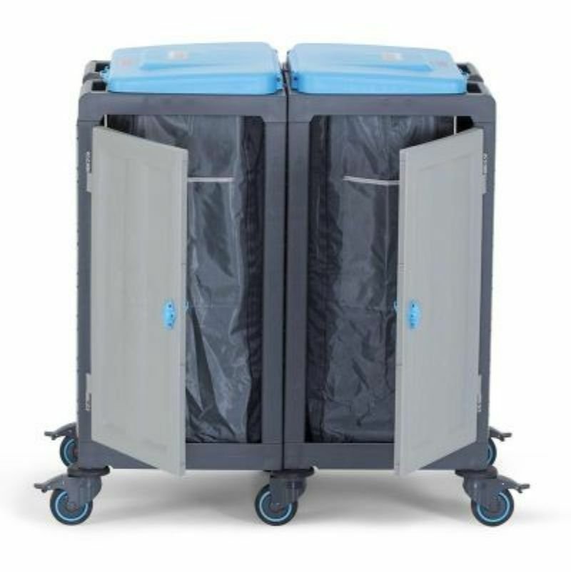 Fantom Procart 121 Atık Toplama Arabası, 2 Bölmeli, 225 kg Kapasiteli - Görsel 3