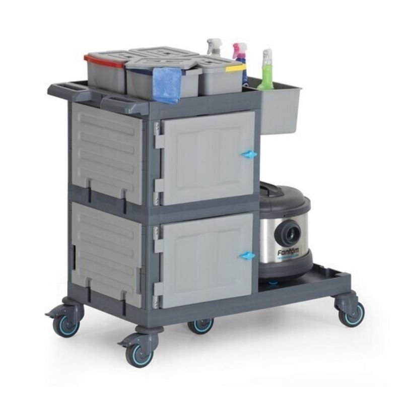 Fantom Procart 1332 Dolaplı Hastane Temizlik Arabası