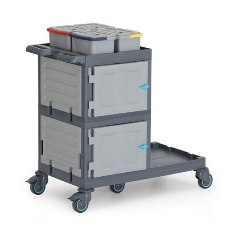 Fantom Procart 1332 Dolaplı Hastane Temizlik Arabası - Görsel 2