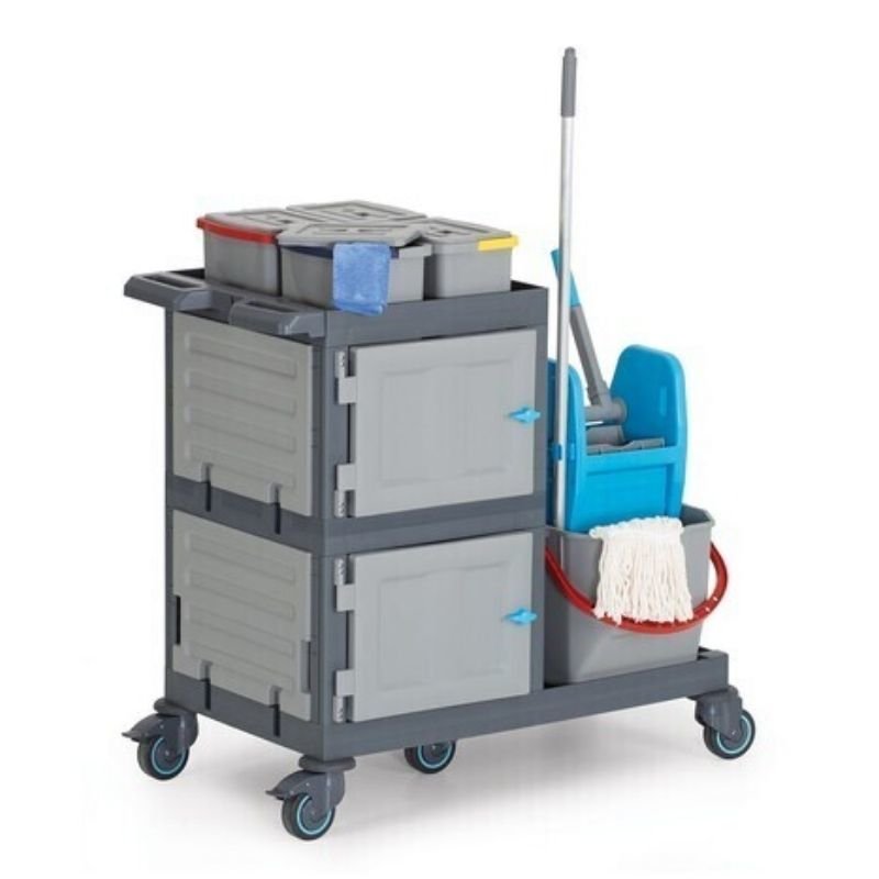 Fantom Procart 1333 Dolaplı Hastane Temizlik Arabası, Pres Kovalı