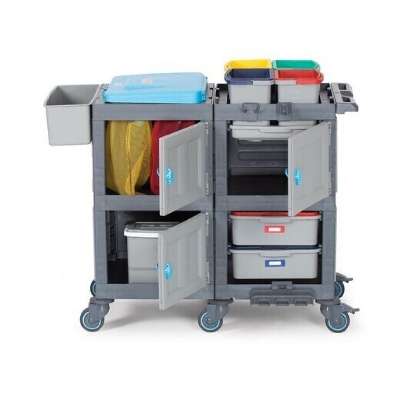 Fantom Procart 1354 Mop Fileli Hastane Temizlik Arabası, Çekmeceli - Görsel 4