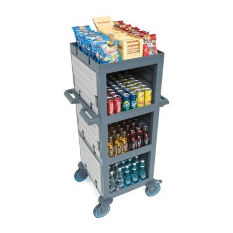 Fantom Procart 203 4 Katlı Kapalı Servis Arabası, 200 kg Kapasiteli - Görsel 3