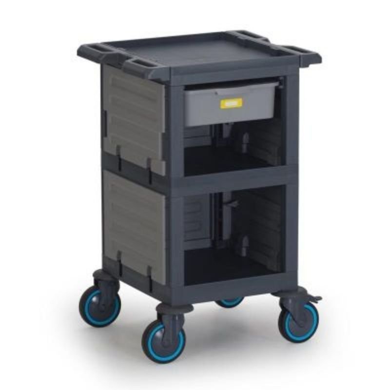 Fantom Procart 206 3 Katlı Kapalı Servis Arabası, 1 Çekmeceli, 200 kg Kapasiteli - Görsel 2