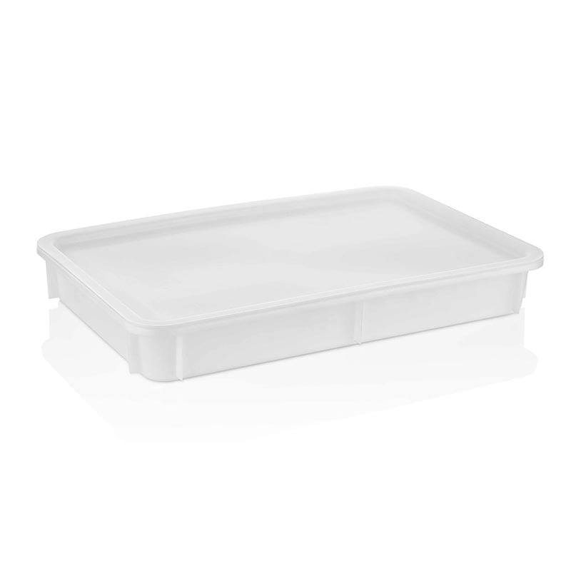 GastroPlast GPH-100/2 Polipropilen Pizza Hamur Teknesi 30x40x10 Cm Beyaz
