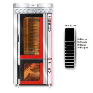 GMG Gala-10 R 40X60 10 Tepsi Dönerli Patisserie Fırını, Mayalandırma Kabini